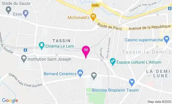 Localisation Dr Thierry Vanel