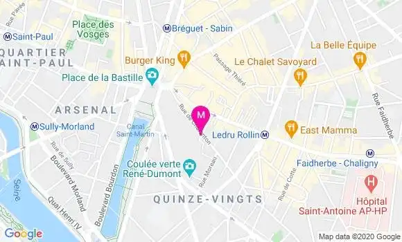 Localisation Dr Vincent Borderie