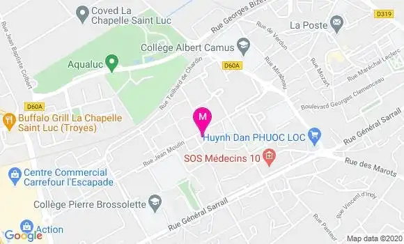 Localisation Dr Philippe Couturier