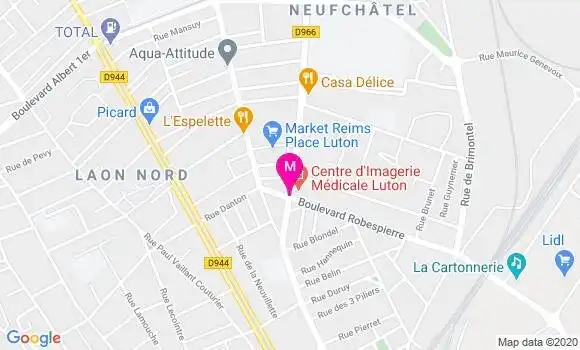 Localisation Dr Cédric Delcourt