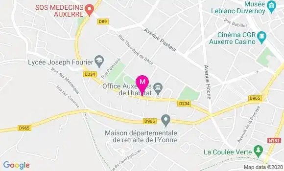 Localisation Dr Philippe Sarrey