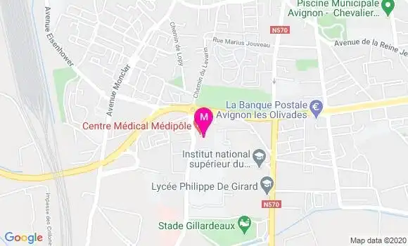 Localisation Dr Myriam Isnard Rouchon