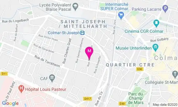 Localisation Dr Bernadette Faller