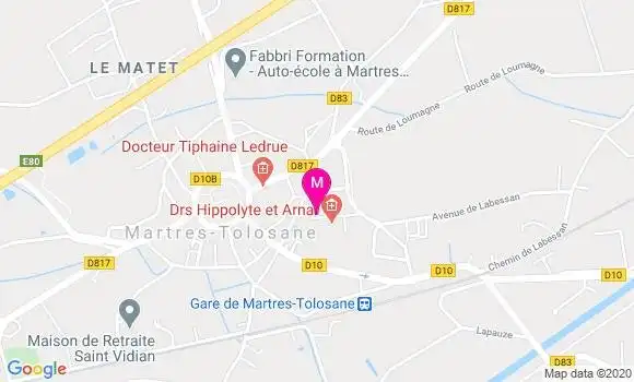Localisation Dr Jean Louis Hippolyte