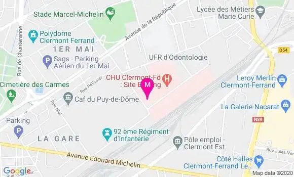 Localisation Dr Eric Hermet