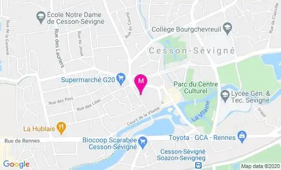 Localisation Dr Elisabeth Angoujard