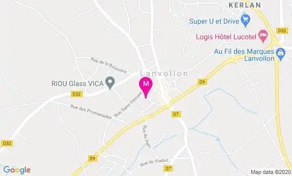 Localisation Dr Yvon Le Bars