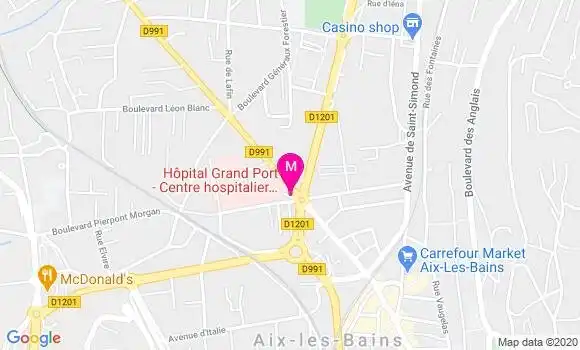 Localisation Dr Alexandra Grimonpont