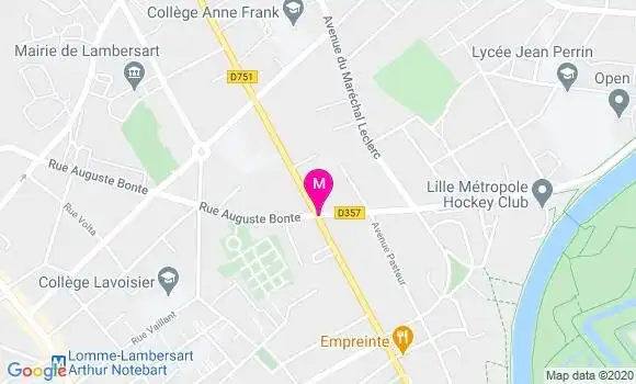 Localisation Dr Xavier Douay