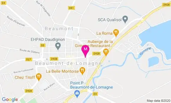 Localisation Dr Jean Claude Rouzaud