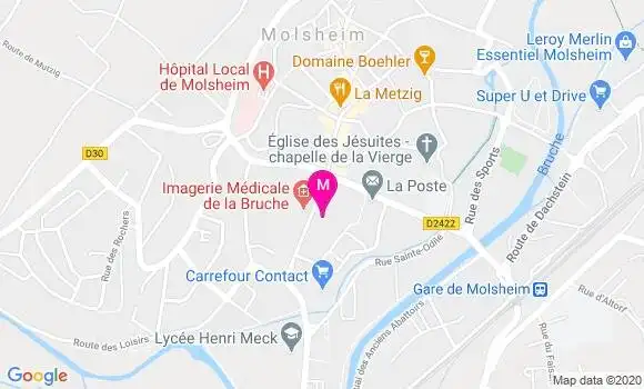 Localisation Dr Jean Bernard Hickel