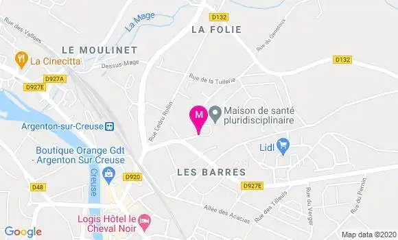 Localisation Dr Michel Quinet