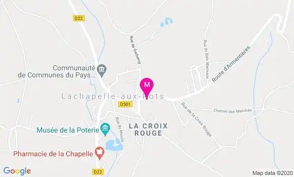 Localisation Dr Xavier Lambertyn
