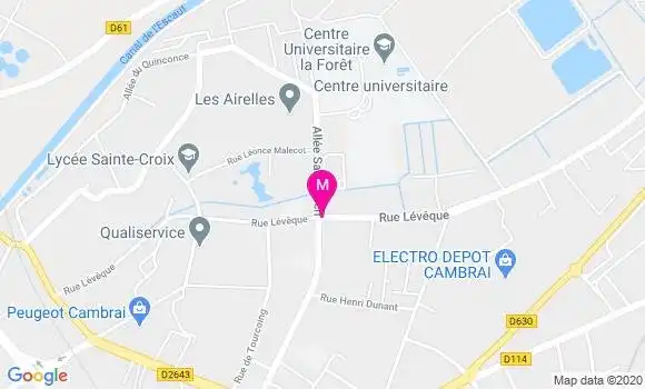 Localisation Dr Hervé Carlier