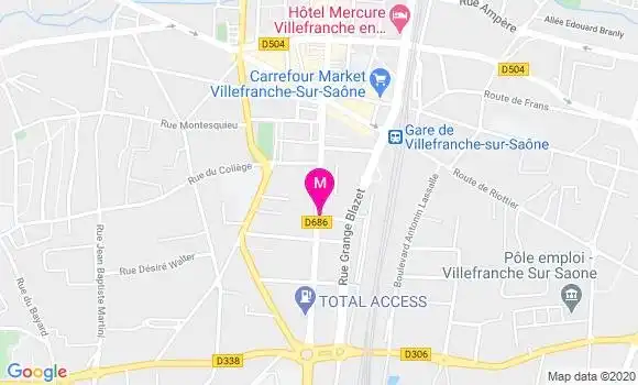 Localisation Dr Daniel Vignal
