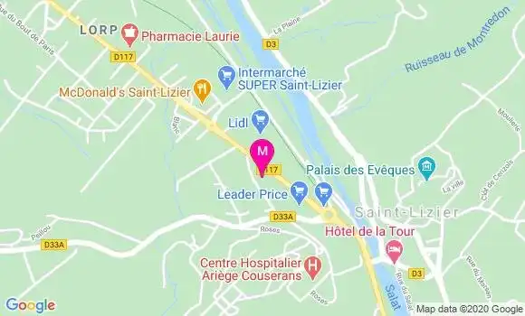 Localisation Dr Mathieu Magnaudeix