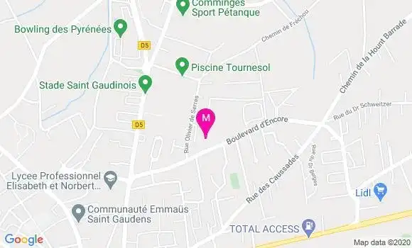 Localisation Dr Corinne Mounielou