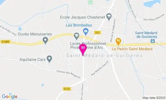 Localisation Dr Francis Gérard Saudou