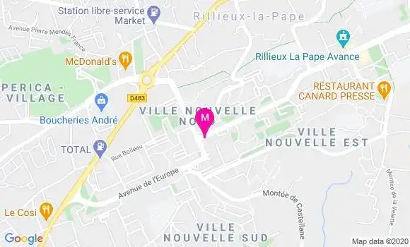 Localisation Dr Micheline Paret