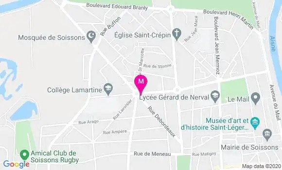 Localisation Dr Eric Beudy