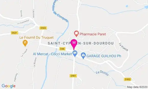 Localisation Dr Eric Brun