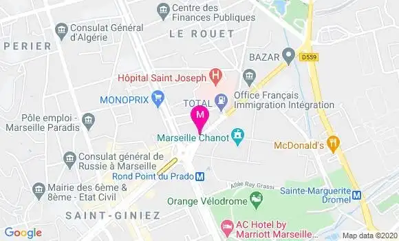 Localisation Dr Gérard Guenoun
