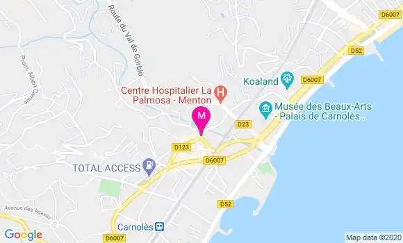 Localisation Dr Elisabeth Benattar