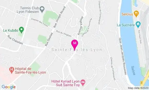Localisation Dr Pascale Tavan