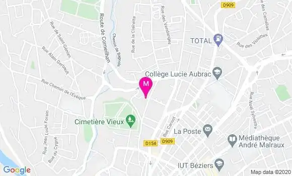 Localisation Dr Catherine Brunet Cazot