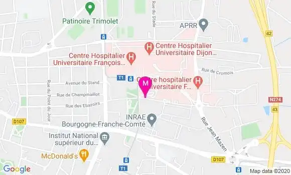 Localisation Dr Philippe Maingon