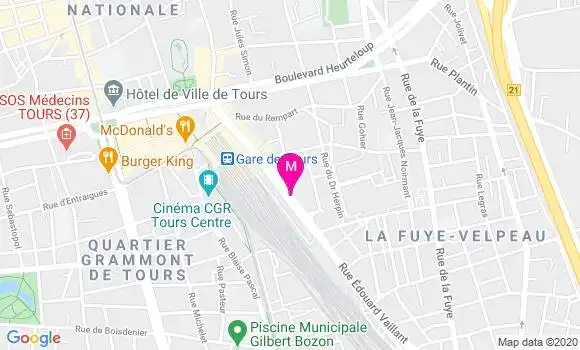 Localisation Dr Laurence Herviou
