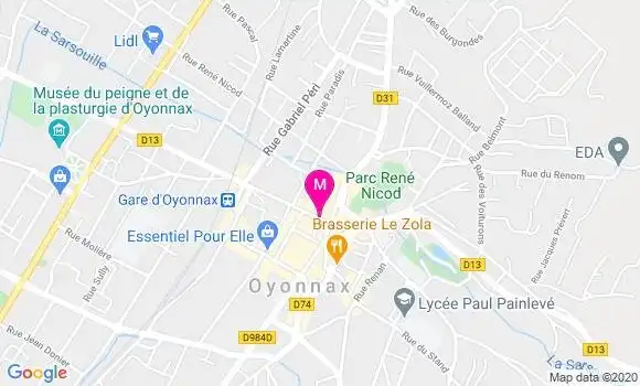 Localisation Dr Jean Bernard Morel Vulliez