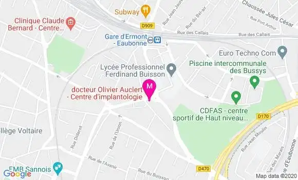 Localisation Dr Olivier Auclert