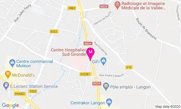 Localisation Dr Philippe Touchard
