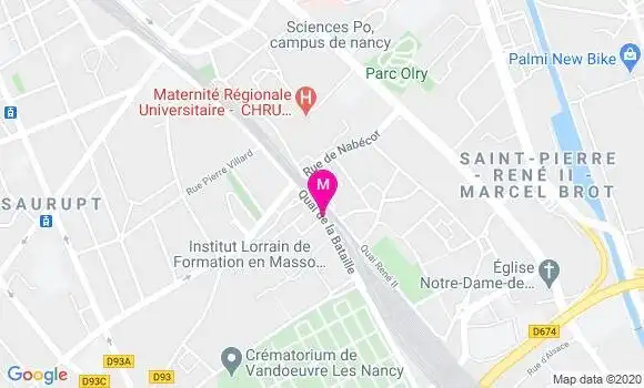 Localisation Dr Nelly Contet Audonneau