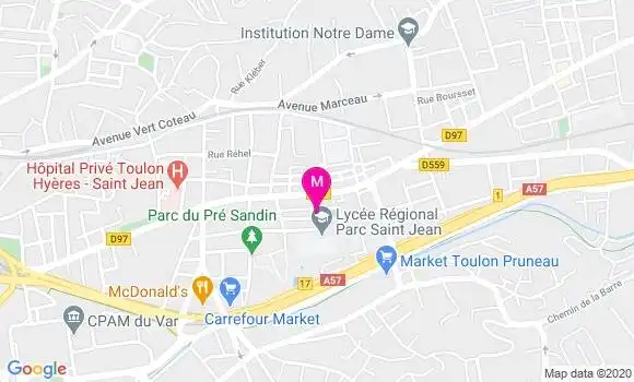 Localisation Dr Eric Marqueste