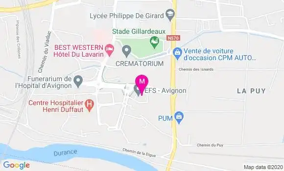 Localisation Dr Stéphane Andrieu