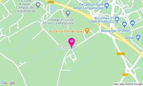 Localisation Dr Franck Aye