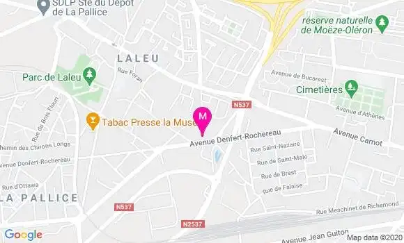 Localisation Dr Xavier Pinto