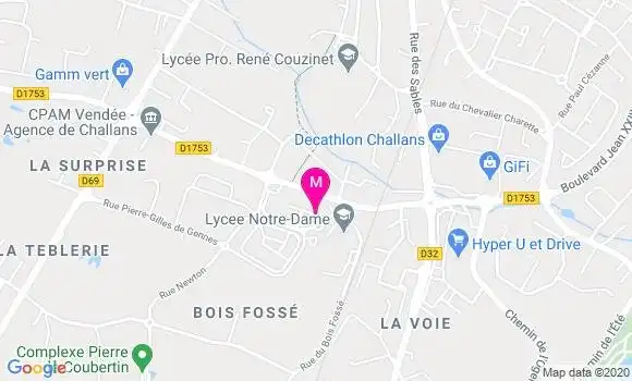 Localisation Dr Nicolas Fauchoux