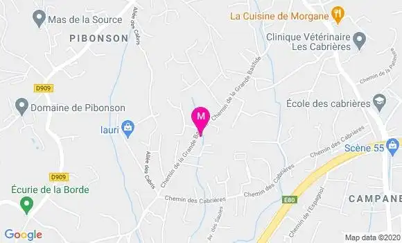 Localisation Dr Marie Christine Pionetti
