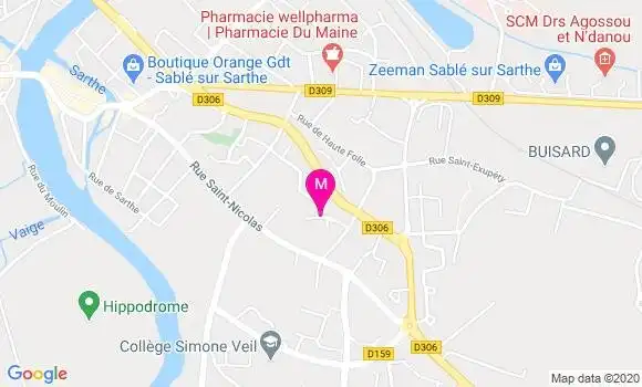 Localisation Dr Khaled Bairi