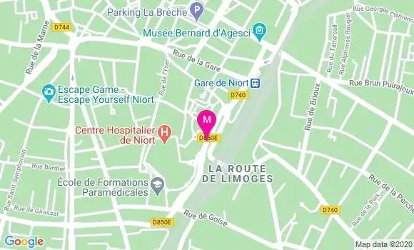 Localisation Dr Isabelle Gaboriau