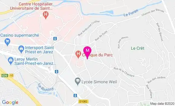 Localisation Dr Isabelle Claudel