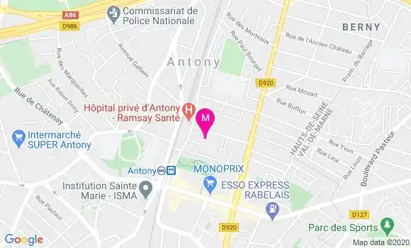 Localisation Dr Lisiane Fierobe