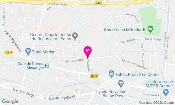 Localisation Dr Nathalie Gwinner Petitdemange