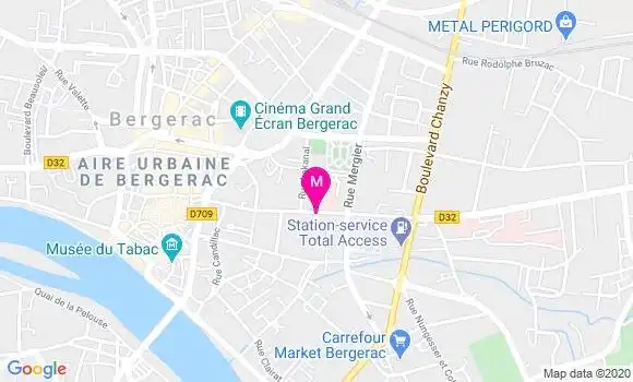 Localisation Dr Brigitte Lavergne Douteaud