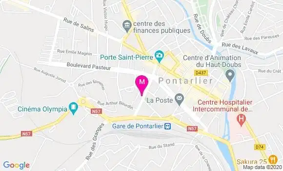 Localisation Dr Olivier Grosjean