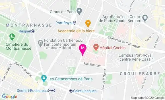 Localisation Dr Xavier Chamillard
