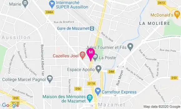 Localisation Dr Alain Gaussens